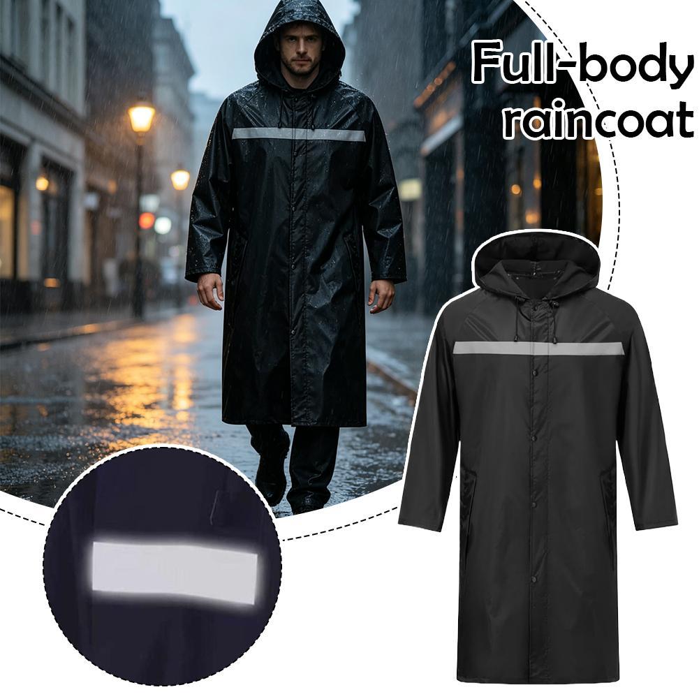 Cycling Commute In Rain - Impermeable Unisex de Cuerpo Completo con