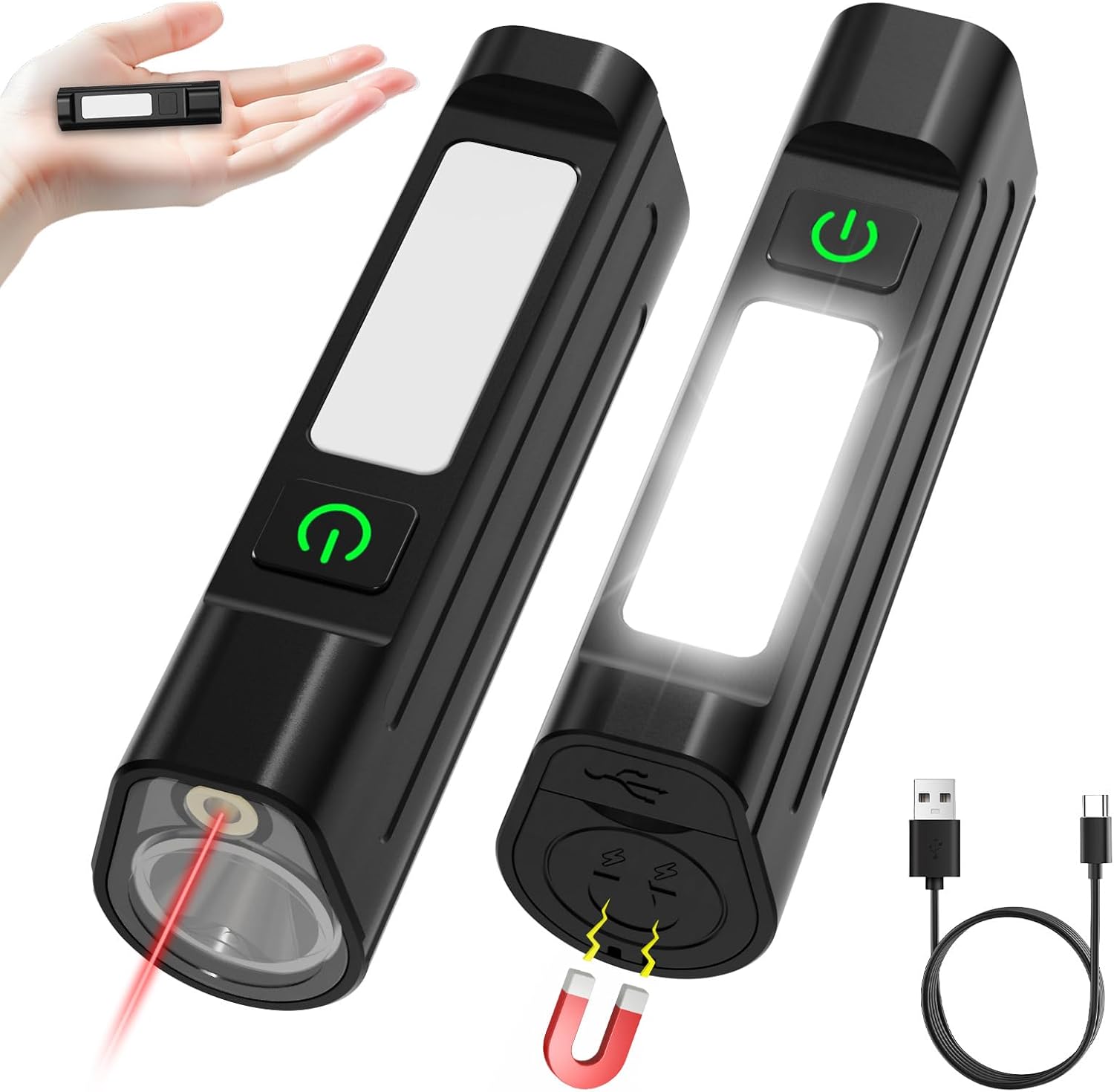 Cycling To Work - Linterna LED portátil, luz de advertencia