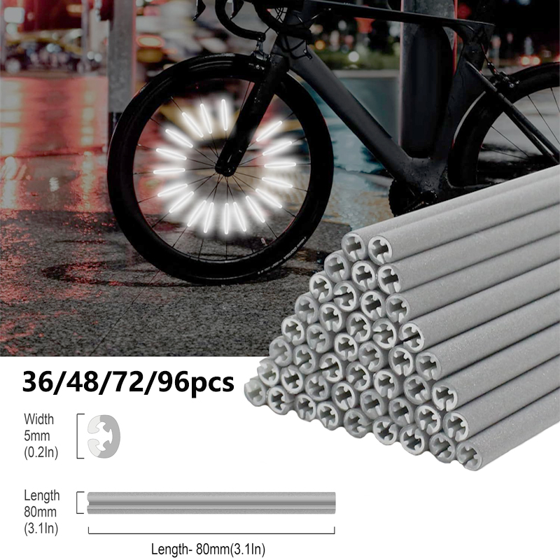 Spoke Reflector Set - 36/48/72/96 piezas 8cm reflectores de radios