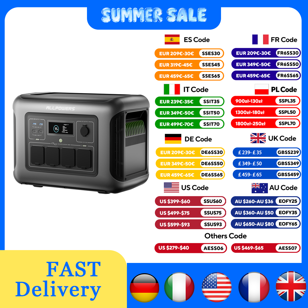 Usb Charger Dynamo - ALLPOWERS-estación de energía portátil R1500 LITE,