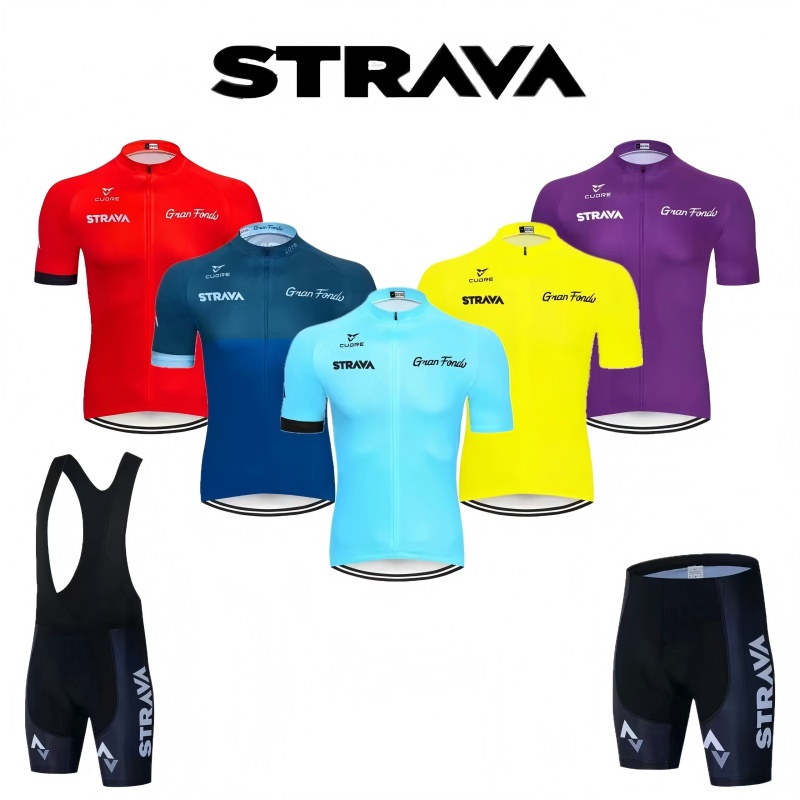 Cycling Community - Conjuntos de ciclismo STRAVA, ropa de