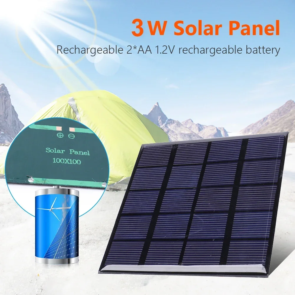Usb Charger Dynamo - Panel Solar de 3W y 5V,