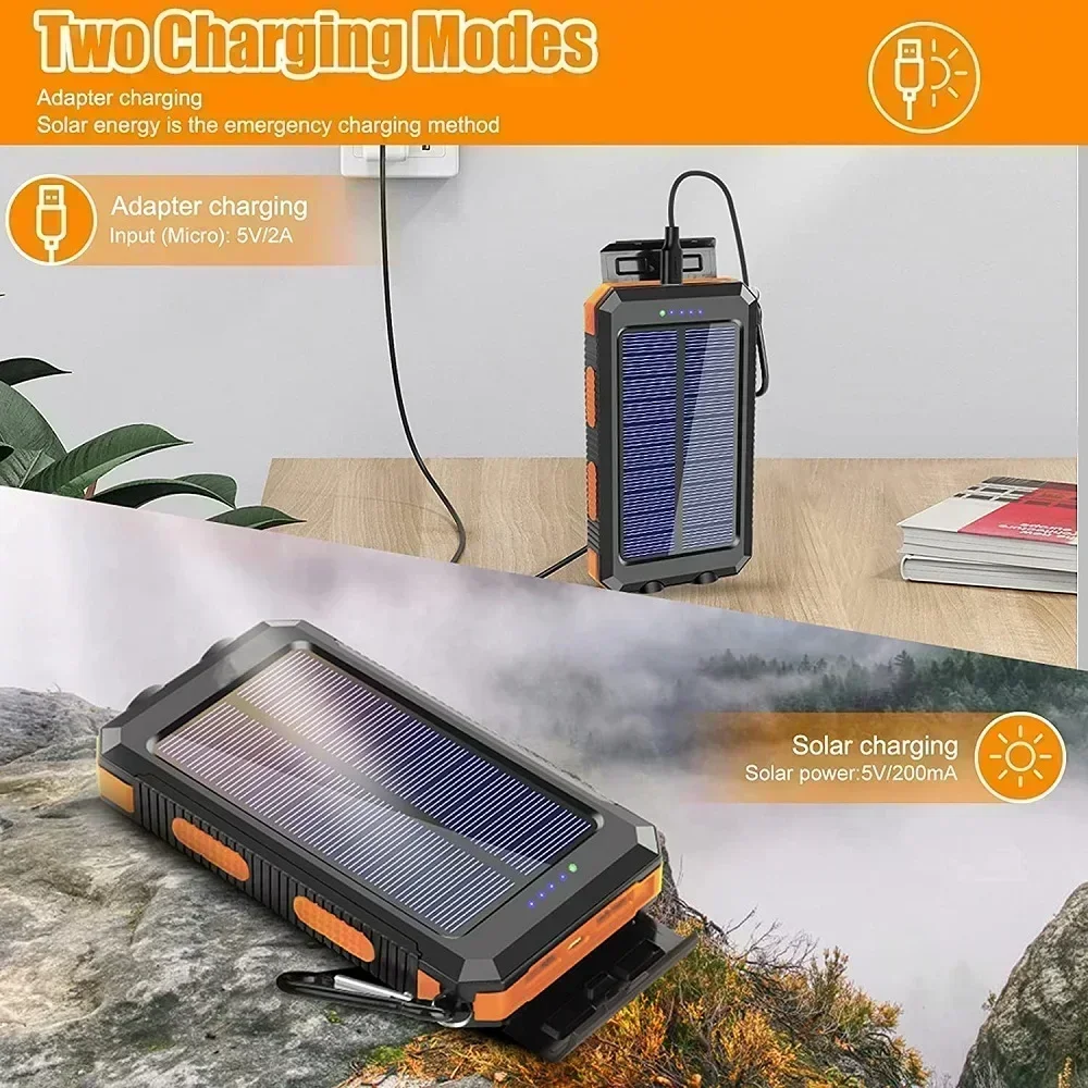 Lenovo 50000mAh Solar Power Ba - Usb Charger Dynamo reseña y precio