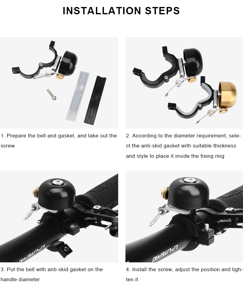 Timbre de bicicleta Retro de c - Bell Handlebar Ring reseña y precio