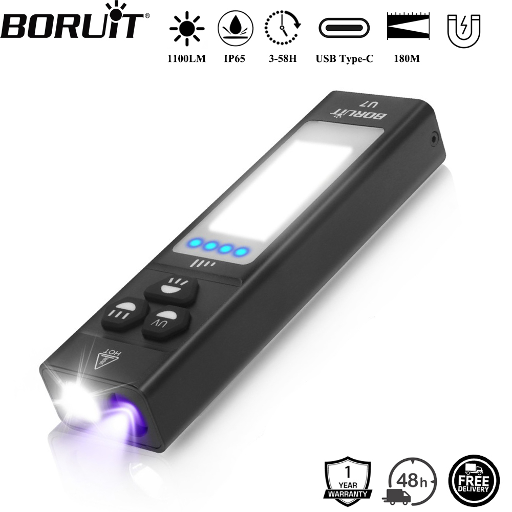 BORUiT U7 UV LED EDC linterna  - Cycling To Work reseña y precio