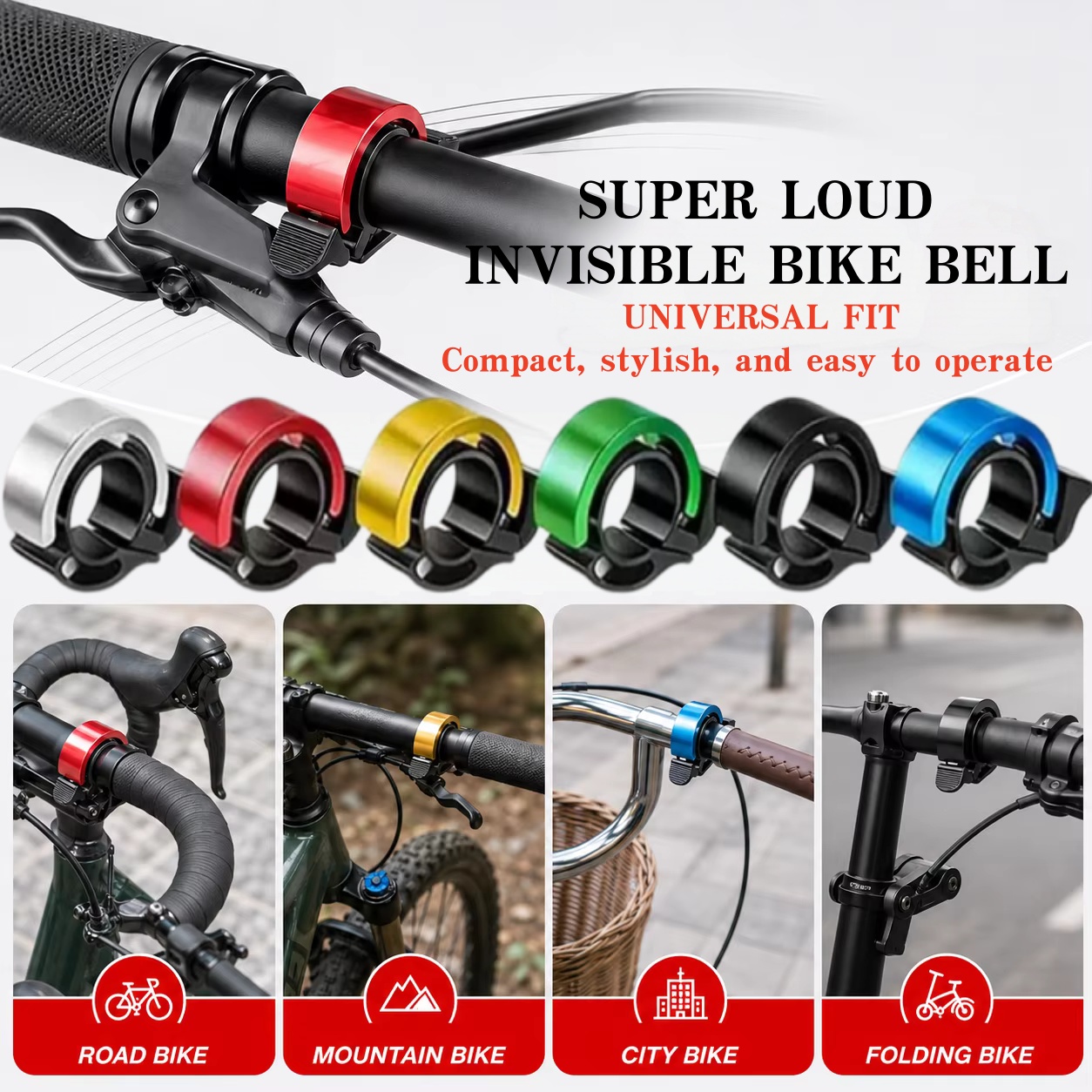 Campana de bicicleta de aleaci - Bell Handlebar Ring reseña y precio
