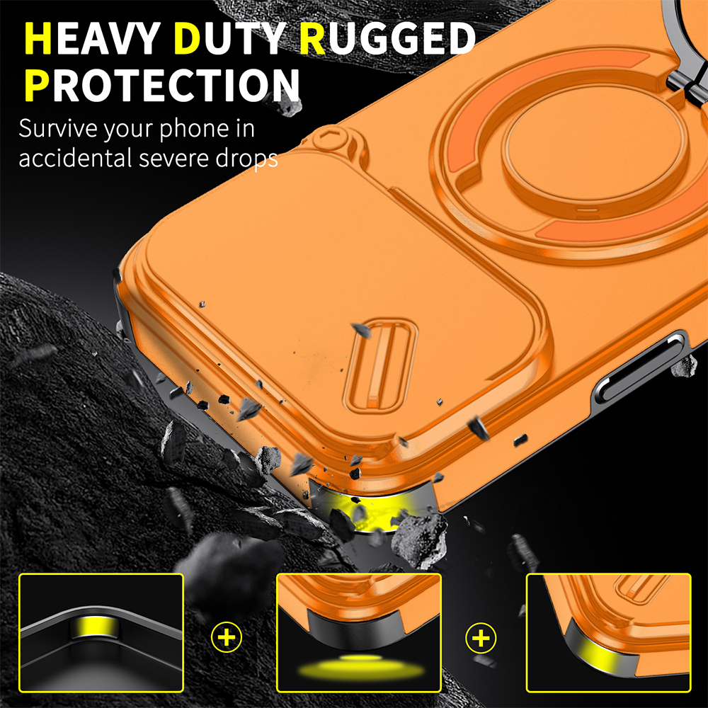 Funda con Anillo Magnético y C - Kickstand Adjustable reseña y precio