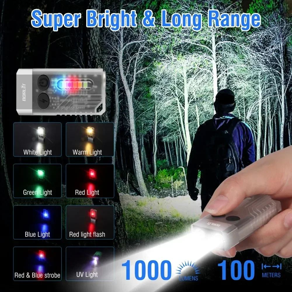 BORUiT V10 llavero UV LED EDC  - Cycling To Work reseña y precio