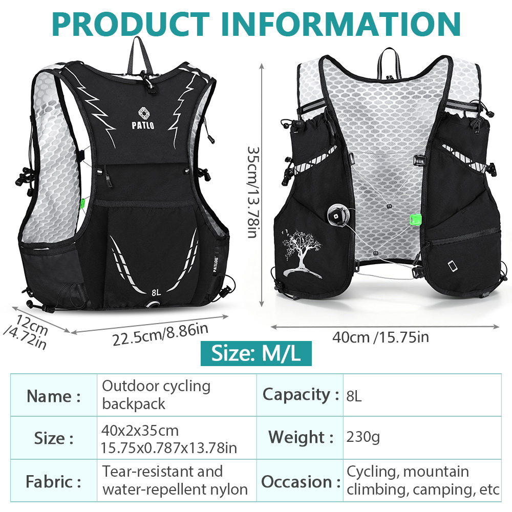 Mochila de Running NEWBOLER 8L - Cycling Commuter Backpack reseña y precio