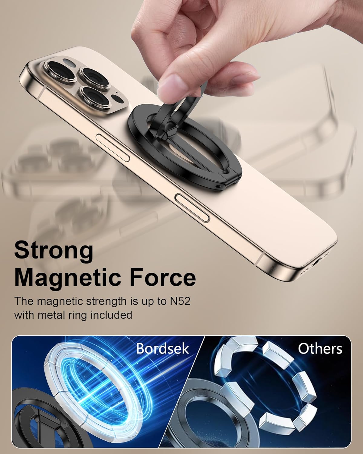 Soporte de agarre para teléfon - Kickstand Adjustable reseña y precio