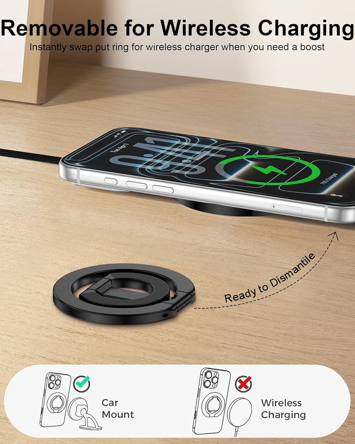 Soporte de agarre para teléfon - Kickstand Adjustable reseña y precio
