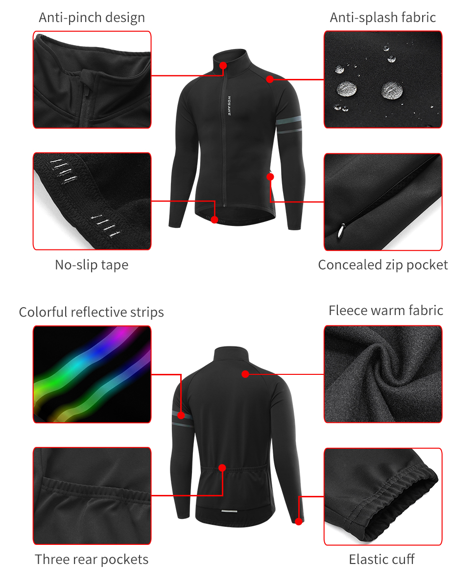 WOSAWE-Chaqueta térmica de Cic - Cycling Commuter Jacket reseña y precio